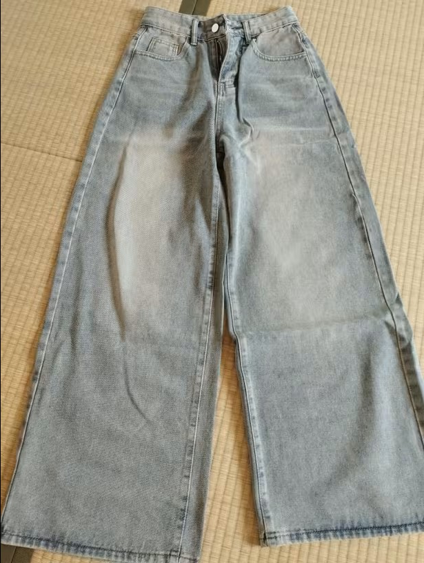 Jean Baggy Distressed Azul Claro
